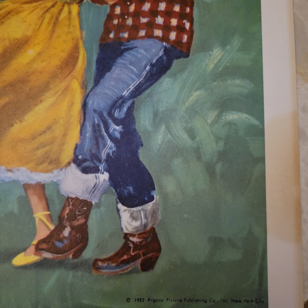 Argosy Square Dancing Couples Framed Art Prints Casey Jones Vintage - Picture 12 of 14